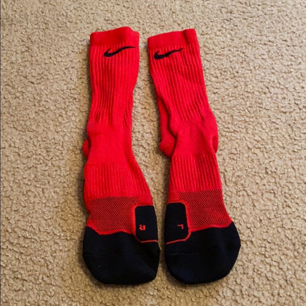 Red Nike socks